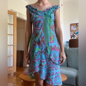 Versace Jeans Collection 90s floral dress